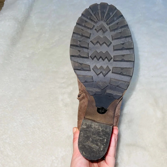 Sam Edelman Fowler Brown Leather Block Heel Ankle Boots 10 Women’s - Picture 15 of 16